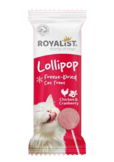 Royalist Lollipop chiken & cranberry for cats14g