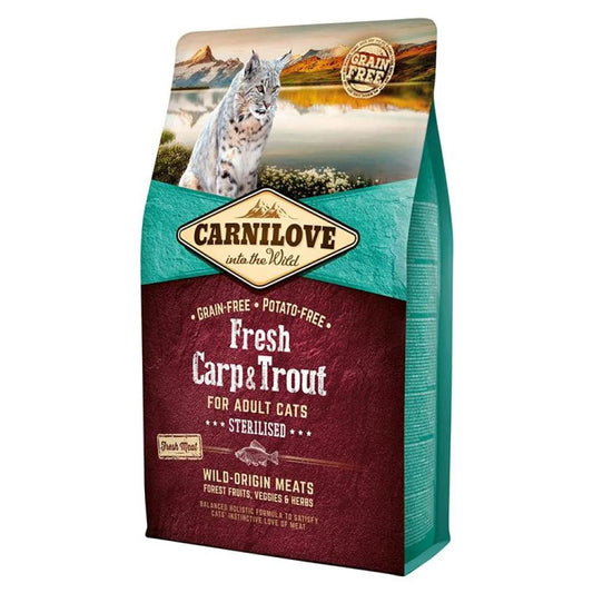 Carnilove Fresh Carp & Trout Sterilised for Adult Cats 6Kg