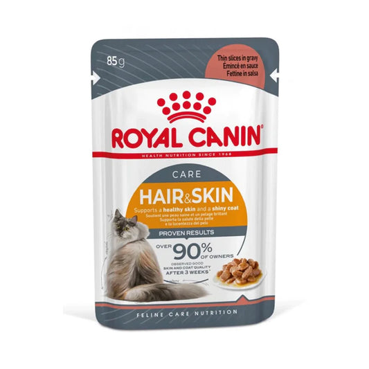 RC Feline Care Nutrition Hair & Skin Gravy INTENSE BEAUTY WET FOOD Pouches 85g