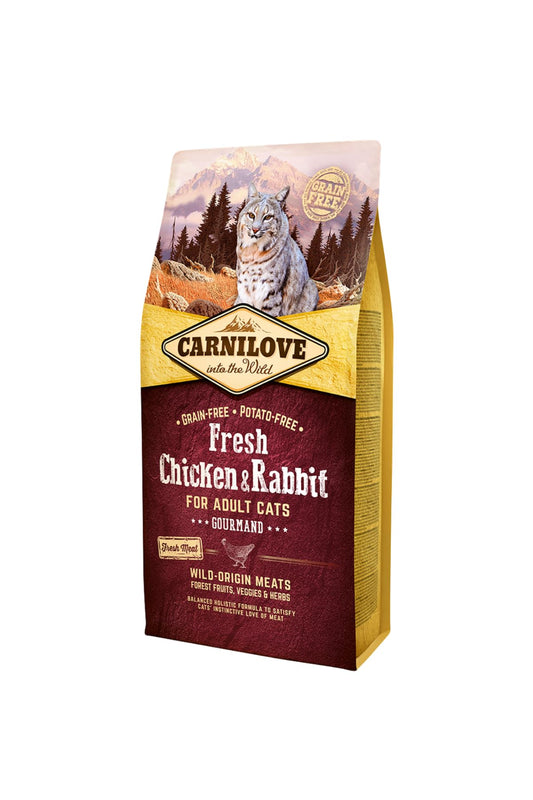 Carnilove Fresh Chicken & Rabbit Gourmand for Adult Cats 2Kg