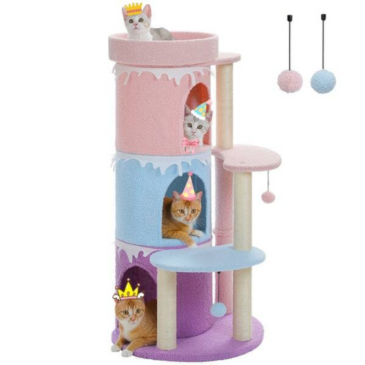 Kanimal Pastel Cat Tree Size 55 X 55 X 110 Cm