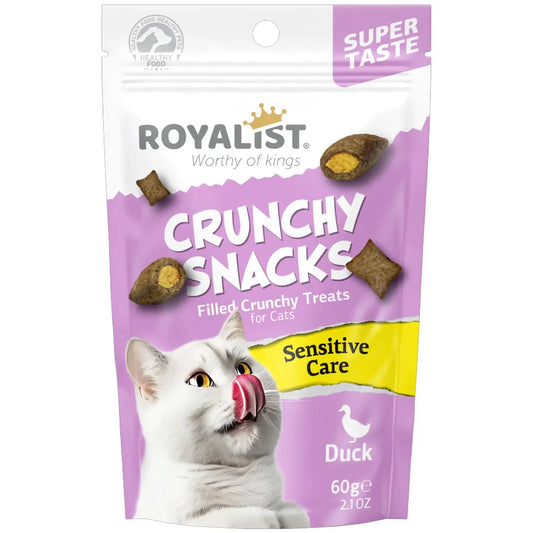 Royalist Crunshy Snack swith duck 60g for cats